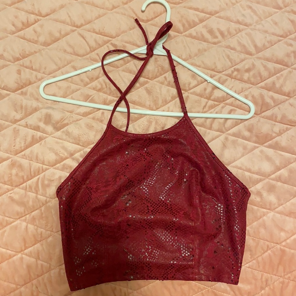 Guess backless halter top